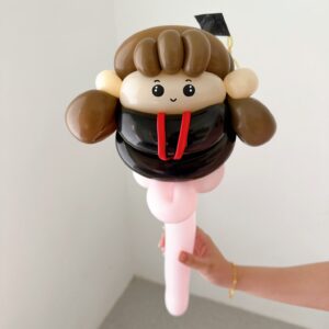 Grad Girl Balloon Wand