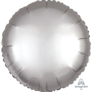Satin Silver Round Shape Foil Balloon
